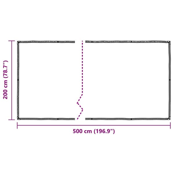 vidaXL Växtskydd med nät 2x5 m polyeten