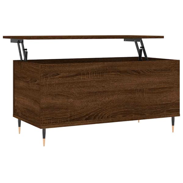 vidaXL sofabord brunt egetræ 90x44,5x45 cm