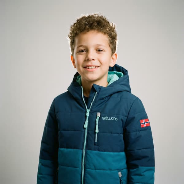 Trollkids Hemsedal Snow isolerad vinterjacka blå för barn 92