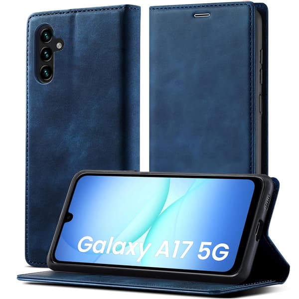 Samsung Galaxy A17 5G Smart Mocka Flipfodral - Marinblå