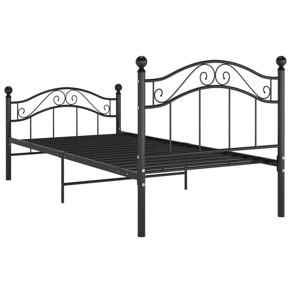 vidaXL sengestel sort metal 100 x 200 cm
