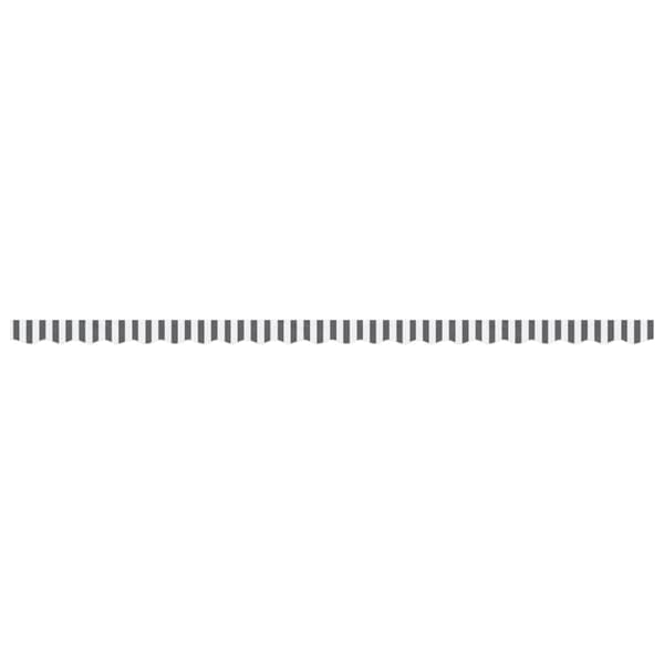 vidaXL markisekappe, antracit og hvide striber, 5 m
