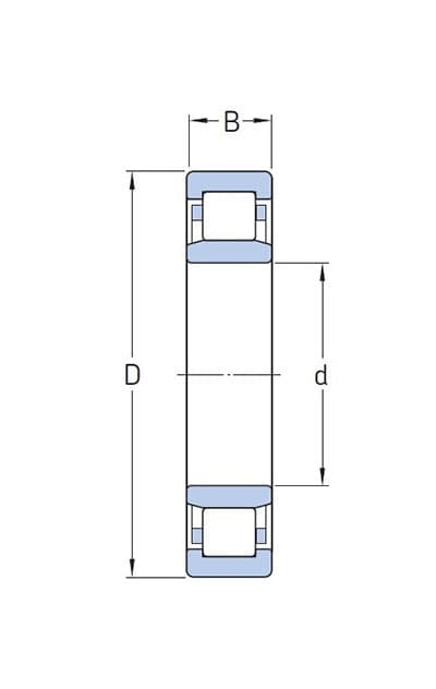 NU 204 NTN Cylindriskt rullager 20x47x14