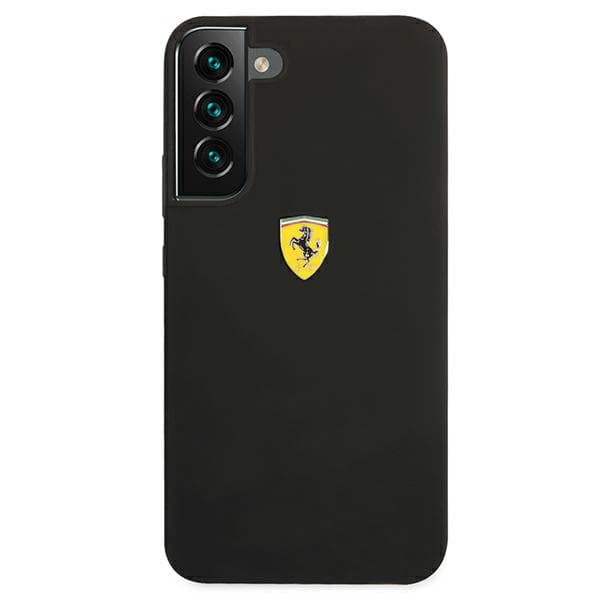 Ferrari On Track Silikone Etui til Galaxy S22+, Sort