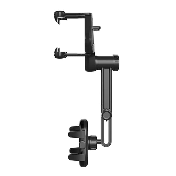 Biltelefonholder til bakspejl, arm 18 cm - sort