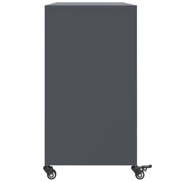 vidaXL skab, antracit, 100,5x39x72 cm, stål