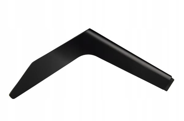 Sort metalmøbelben til skab, seng, loftmøbel, skrå, 18 cm