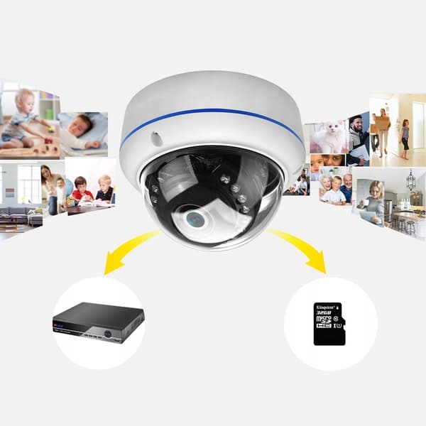 Trådløst udendørs IP WiFi-domekamera