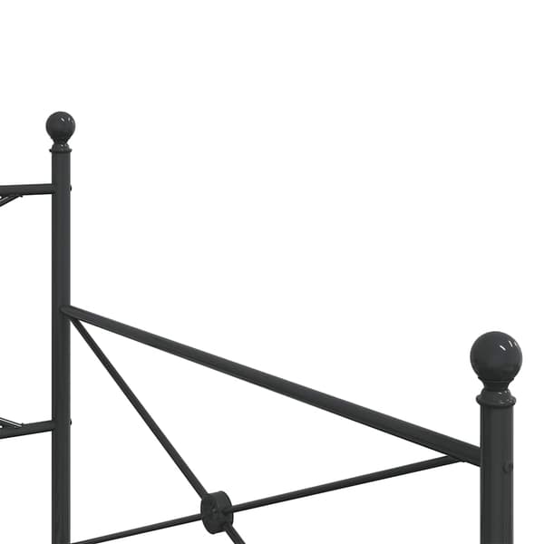 vidaXL dagseng uden madras sort 100x200 cm stål