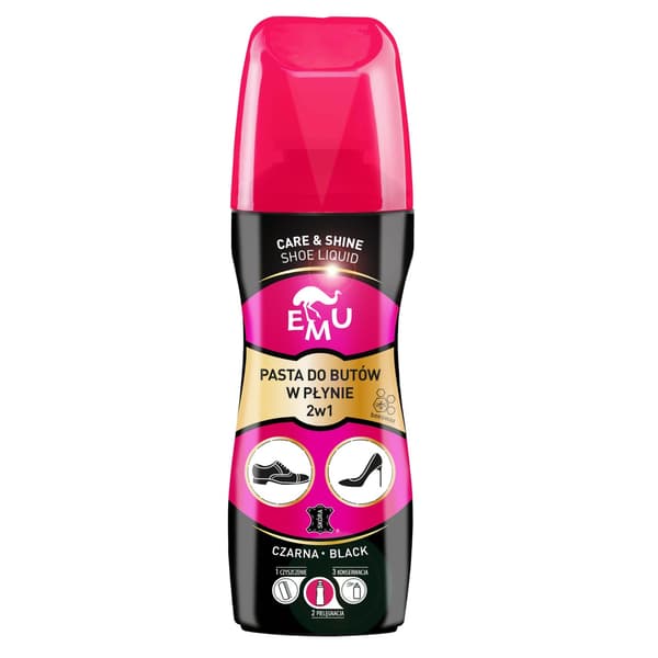 EMU Flydende Skosværte 2 i 1 - SORT 75 ml 75 ML