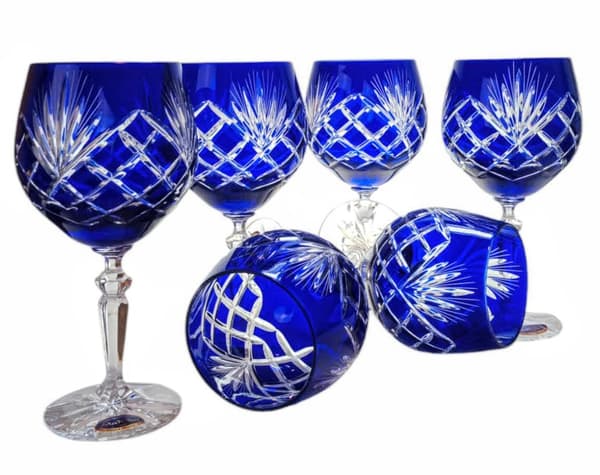 Koboltkristallvinglas 280 ml Ananas