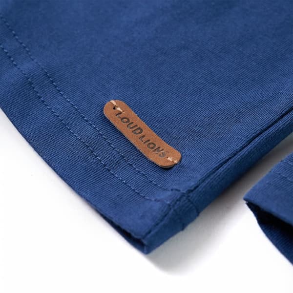 Børne langærmet T-shirt, indigo, 104