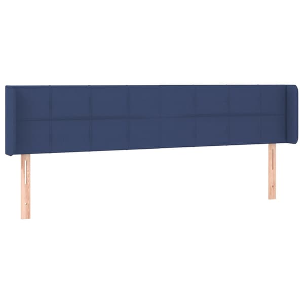 vidaXL Vingad nackstöd blå 163x16x78/88 cm tyg