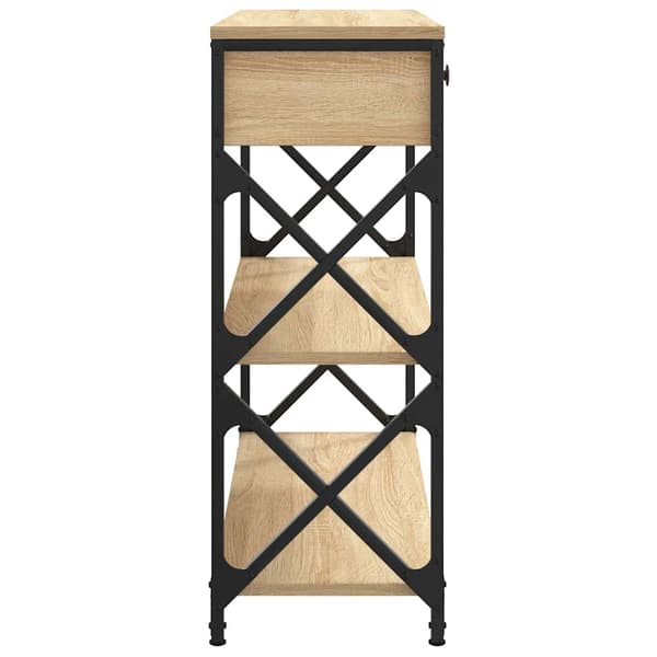 vidaXL Konsolbord, Sonoma Ek, 75x28x75 cm