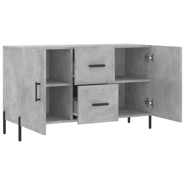 vidaXL kommode, betongrå, 100x36x60 cm, træbaseret materiale