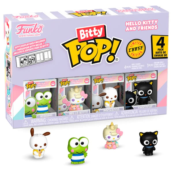 Funko POP Bitty Hello Kitty 4-pak Keroppi Pochacco Chococat Chase Limited samlerfigur