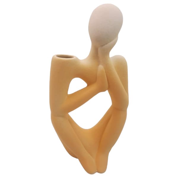 Thinker vas, dekorativ keramikfigur