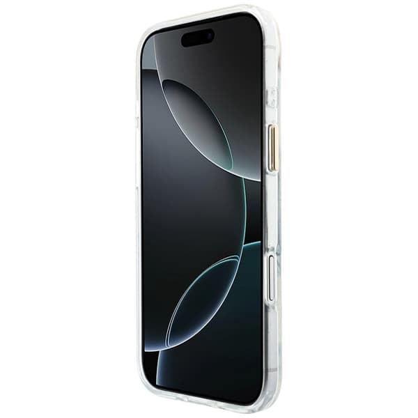 Guess IML Script Metallinen MagSafe-kotelo iPhonelle, Air Clear