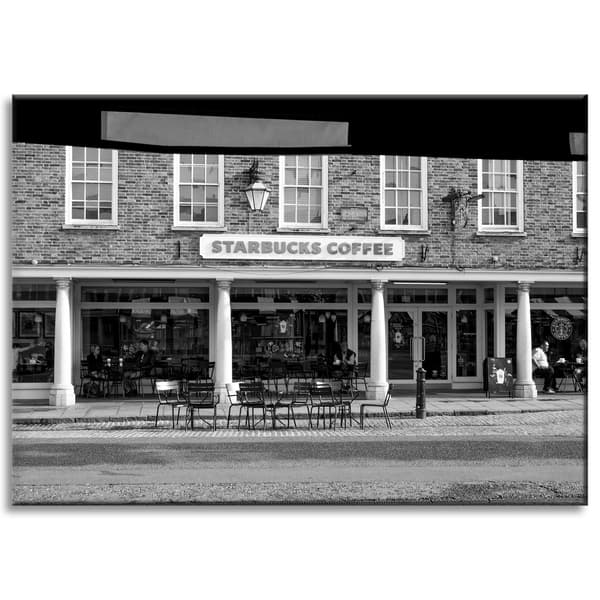 Starbucks Arkitektur Lærredstryk 70x50 cm