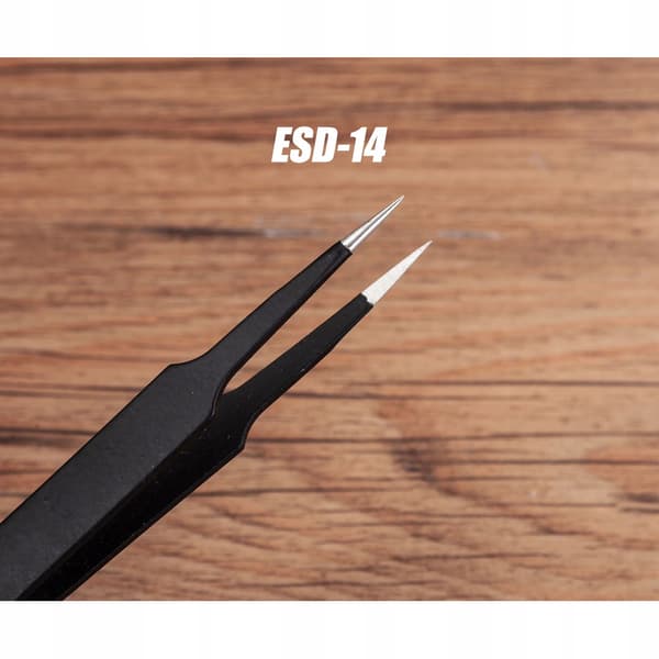 Pinsetit 121 mm suorat ESD-14