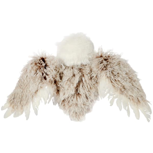 Uggla Vacker fluffig juledekoration vinterdekoration 45 cm