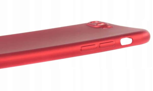 Silikonskyddsskal i matt silikon för iPhone 7 plus, rött