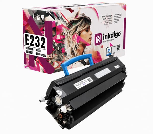 Inkdigo toner 24016SE kompatibel med Lexmark E230 E240 E332TN E230N E342 TÜV-certificeret