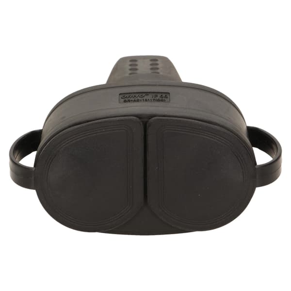 Kaksinkertainen kumipistorasia x2 Schuko IP44