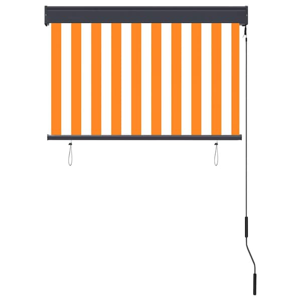 vidaXL Rullgardin, 100x250 cm, vit och orange