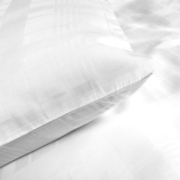 Bomullssängkläder 180x200 satin Marsela Premium - makosatin vit