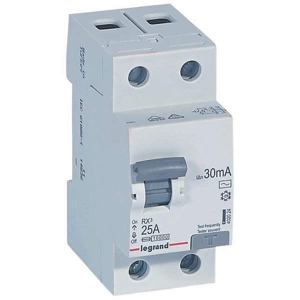 RX3 2P 25A 30MA AC-typ differentialbrytare