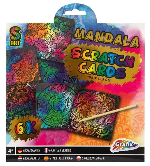 Skrabelodder mandala 6 skrabelodder