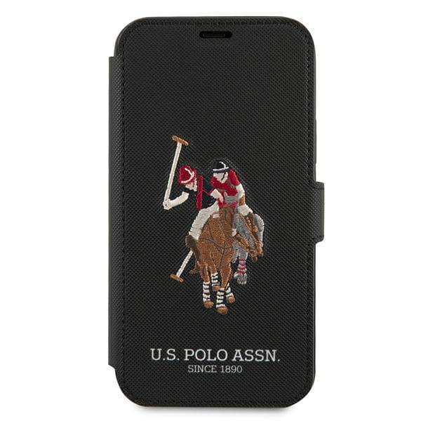 US Polo Polo Embroidery Collection-etui til iPhone 12/12 Pro, sort
