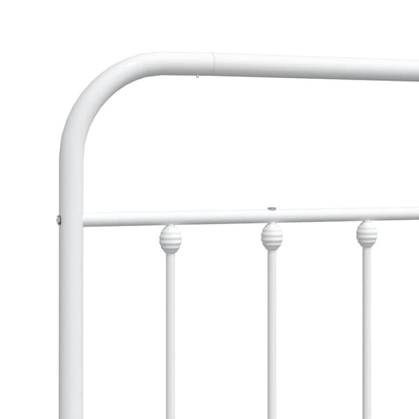 vidaXL metalsengegavl hvid 135 cm