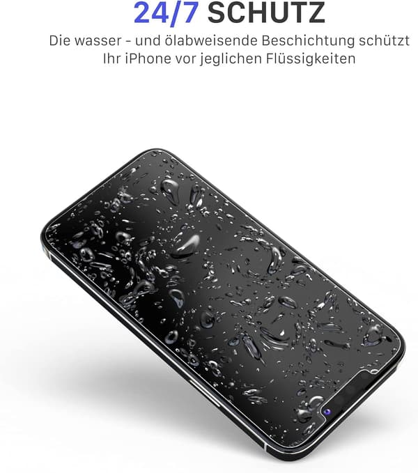 Set med 3x 10H härdat glas iPhone 13 Mini enkel installation, skydd
