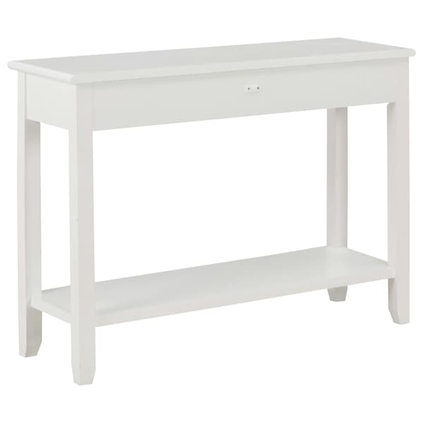 vidaXL Konsolbord vitt 110 x 35 x 80 cm trä