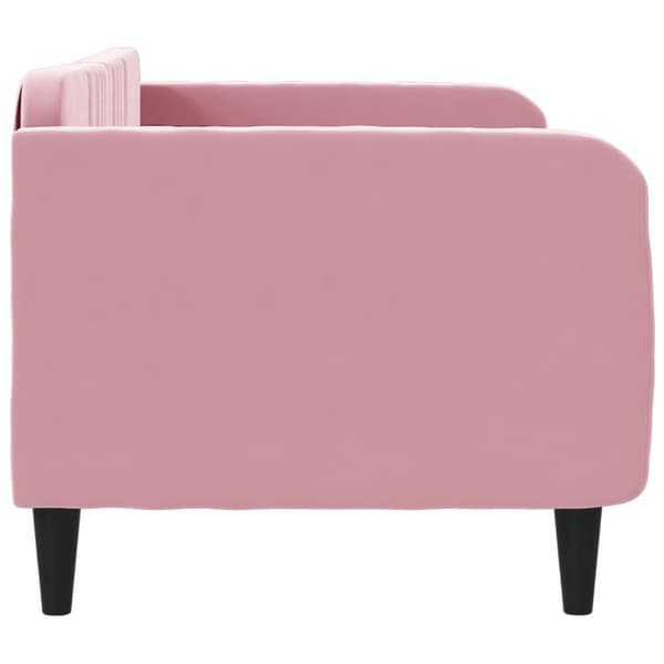 vidaXL Bäddsoffa rosa 80x200 cm klädd i sammet
