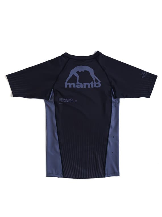 MANTO Herre Kortærmet Rashguard RANKED Sort L