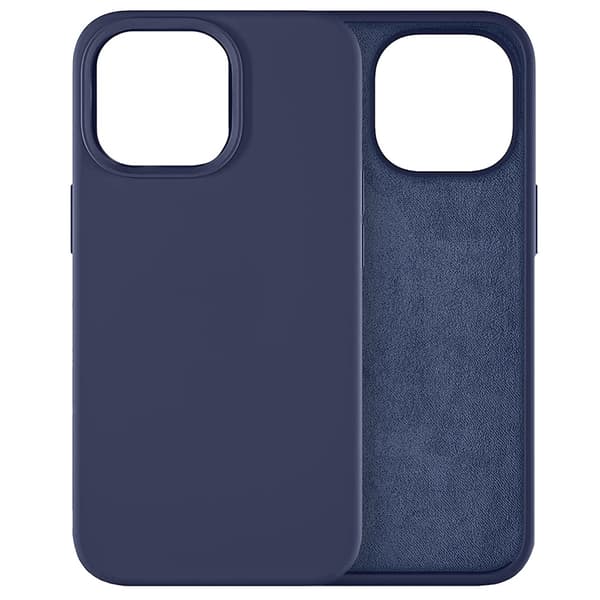 iPhone 14 Pro Max cover, silikone lite, marineblå