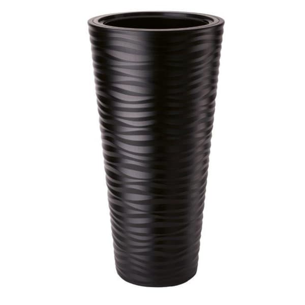 Sahara Dunes Slim 30 Rund Blomkruka | Svart