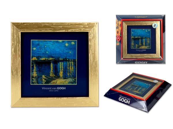 Bild - V. van Gogh, Natt på Rhône, guldram (CARMANI)