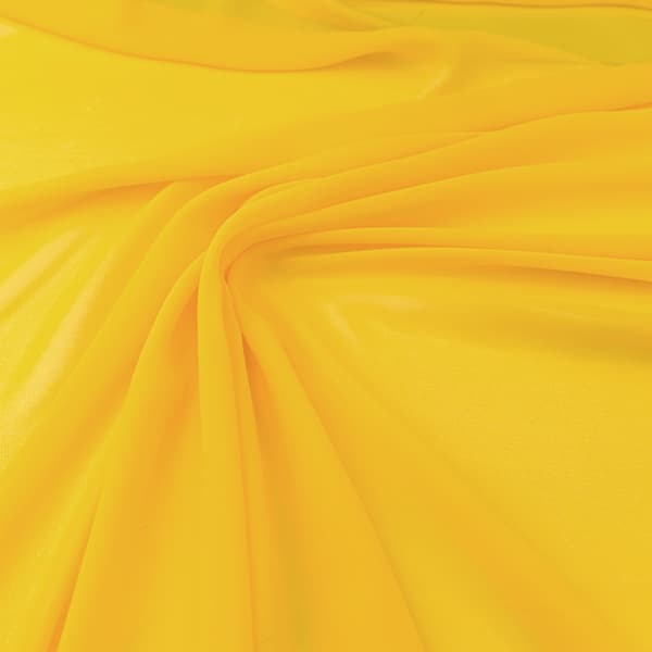 Chiffonmateriale, gul farve