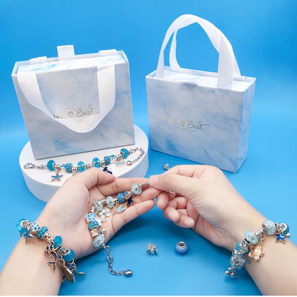 SMYKKELAVSÆT TIL PIGER ARMBÅND HALSKEDE CHARMS