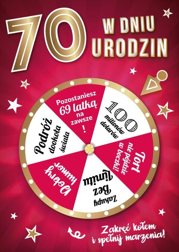 Syntymäpäiväkortti 70