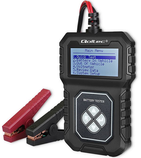 Qoltec Digital Batteritestare med LCD-Display 12V 30-220Ah