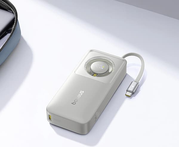 Baseus Free2Pull USB-C -varavirtalähde 10000 mAh 30 W Harmaa (P10073701843-00)