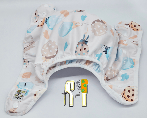 NappiMe COOLMAX POCKET-blöjor med mintgröna ballongvingar