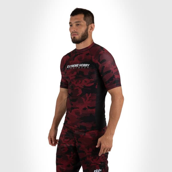 Herr kortärmad rashguard HAVOC L SVART