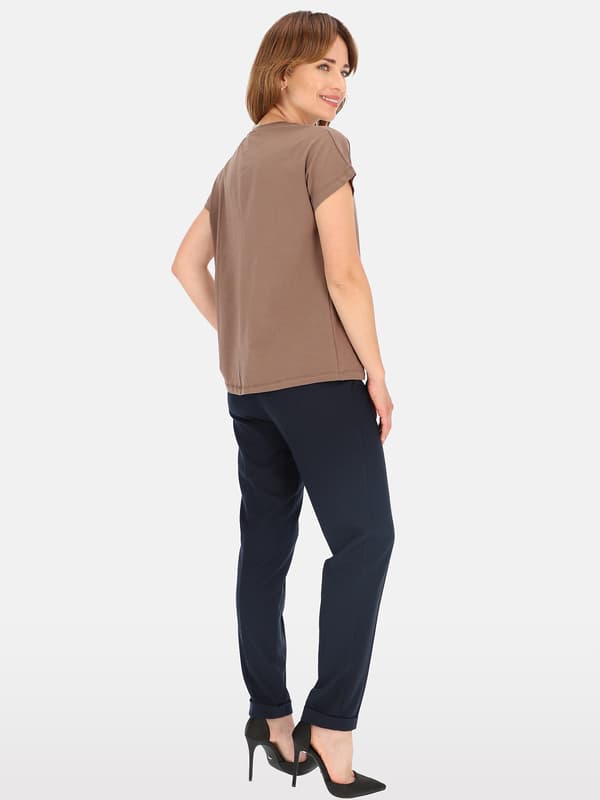 ELEGANT DAMBLUS I BOMULL MED HALSBAND
