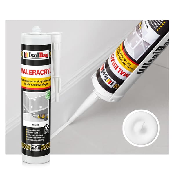 IsolBau Hvid Maleri Akryl Maleracryl 3 x 300ml